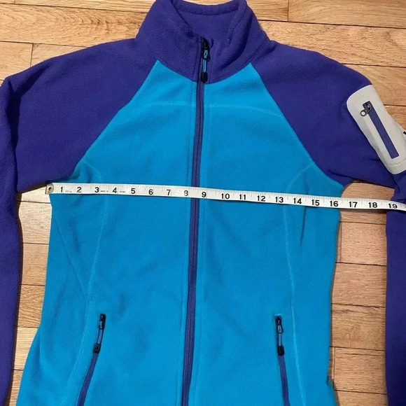 Eddie Bauer First Ascent Polartec Jacket W’s S Turquoise and Purple - Picture 8 of 9